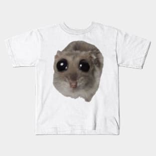 Big Eyed Hamster Meme Design Kids T-Shirt